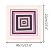 INSPIRE CHIC Women's Stripes Printed Square Satin Neck Scarves 1Pc - 3 of 4