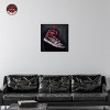 Notoriart Black and Red Hanging Sneaker Wall Art Framed - 2 of 4