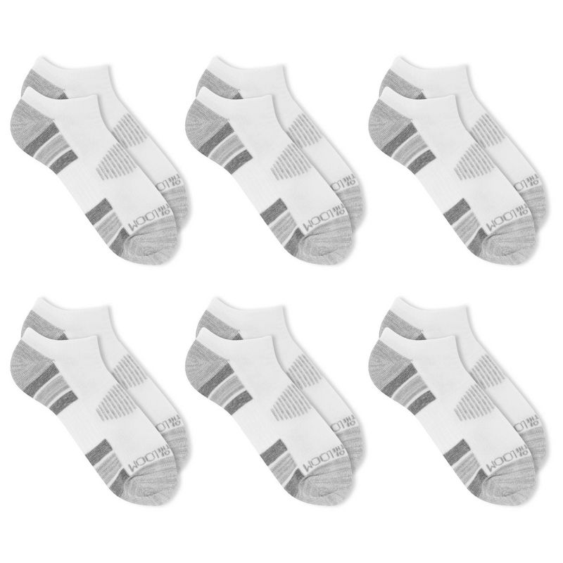 Fruit of the Loom Men's 6pk Breathable Performance No Show Socks - 6-12, 1 of 8