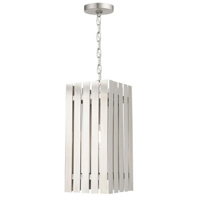 Livex Lighting Greenwich 1 - Light Pendant in  Brushed Nickel