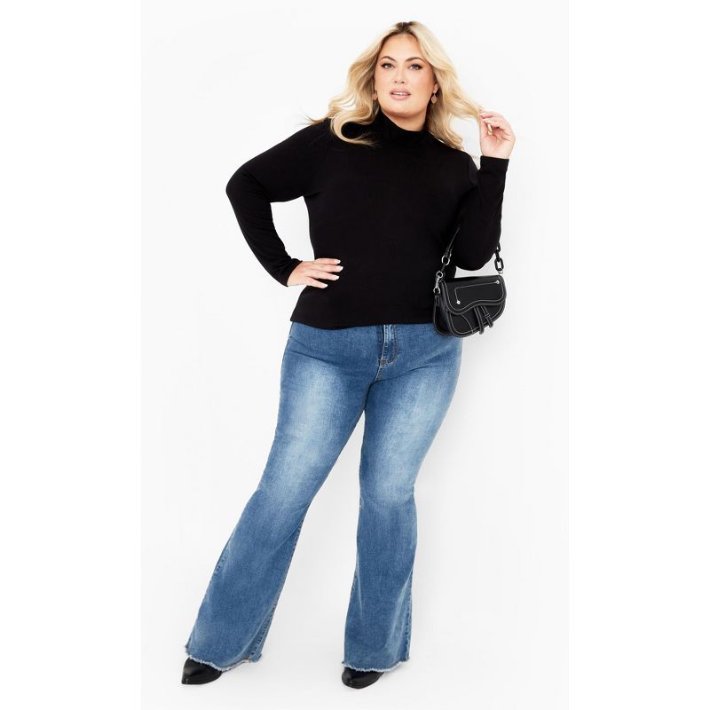 Women's Plus Size Everly Tunic - black | AVENUE, 2 of 7