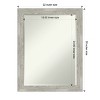 Amanti Art Dove Greywash Narrow Petite Bevel Bathroom Wall Mirror 27.5 x 21.5 in. - image 4 of 4