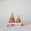 Storied Home Embossed Two-Tone Mercury Glass Tree, Amber Color - 2 of 3