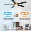 Airsurfer 52" Ceiling Fan with LED Light and Remote,5-Blade Modern Ceiling Fan with 3-Color Light and Memory Function for Living Room or Bedroom - 4 of 4