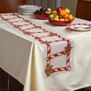 Unique Bargains Christmas Table Runner Red Green White 72"x13" 1 Pcs - 2 of 4