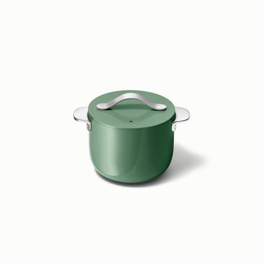 Caraway Home Petite Cooker with Lid Sage