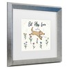 Trademark Fine Art - Janelle Penner Dogs in the Garden II Matted Framed Art - 3 of 4