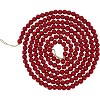 4E's Novelty 9-Foot Red Wooden Cranberry Garland - Rustic Wood Bead Garland for Cozy Christmas Tree Decor, Perfect Vintage Christmas Garland - 3 of 4
