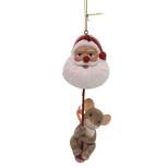 Charming Tails Santa Really Nose How To Light Up The Season  -  One Ornament 4.5 Inches -  Dated 2018  -  131630  -  Polyresin  -  Multicolored