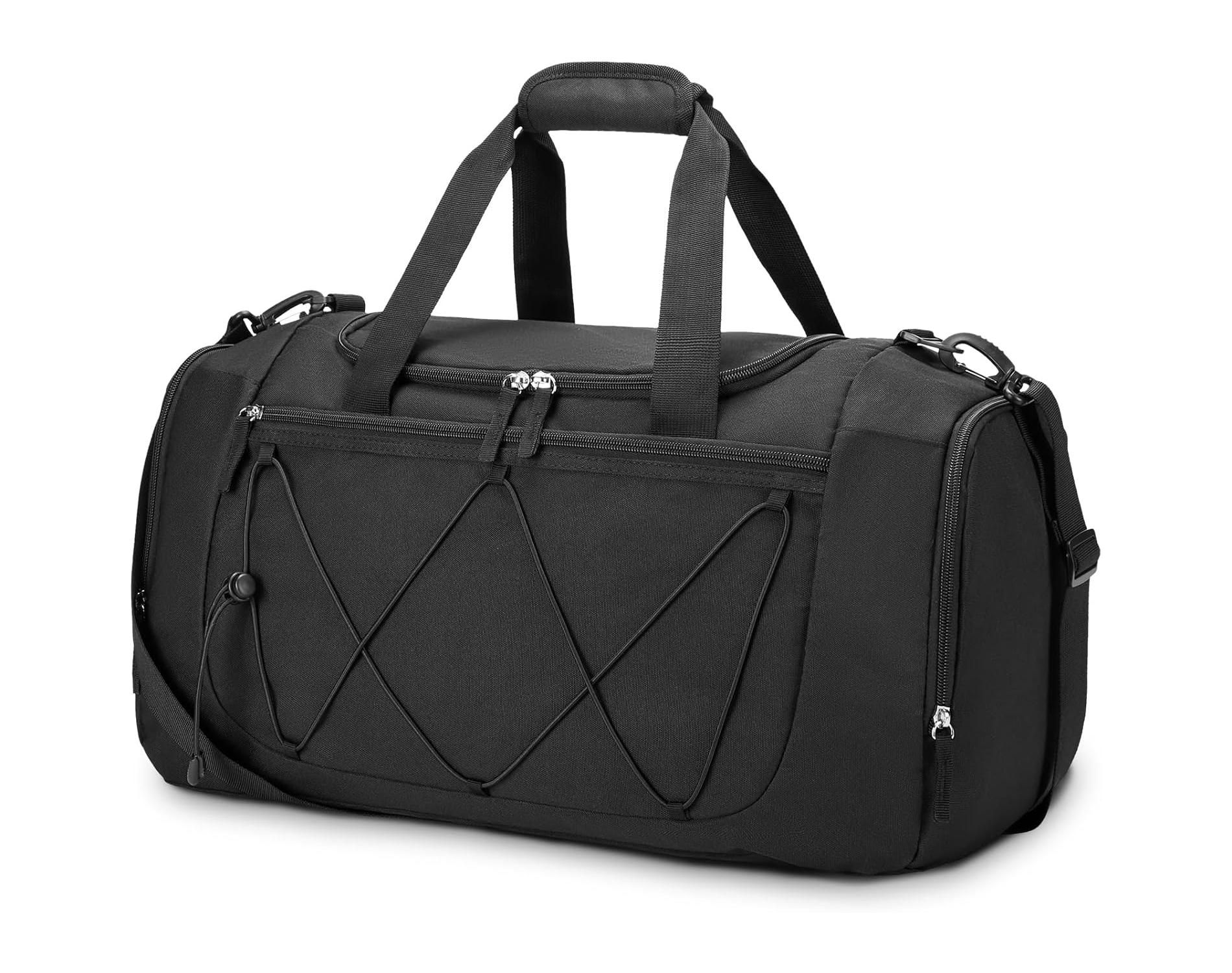 Gym Bag for Men - 21 Inches Duffle Bag for Travel Lightweight Duffel Bag with Shoe Compartment Personal Item Travel Bag Weekender Bag for Travel