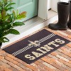 Evergreen NFL New Orleans Saints Embossed Mat Cross Hatch Indoor and Outdoor Doormat - 4 of 4