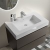 Vynxaria 30" Gray Wall-Mounted Bathroom Vanity with Sink, Spacious Storage, One-Piece White Basin, Pre-assembled for Modern Bathrooms - 2 of 4