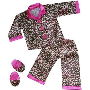 Sophia’s Animal Print Pajama Set for 18" Dolls, Pink/Black