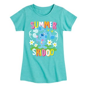 Girls' - Blue's Clues & You! - Summer Skidoo Fitted Short Sleeve Graphic T-Shirt - 1 of 4