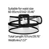 Allegra K Womens Clear Waist Belt Plus Size Skinny Belts for Jeans Dresses - 3 of 4