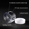 4 Pieces Refillable Cosmetic Jars,Round Plastic Container Jars with Lids for Travel Storage Makeup - 3 of 4