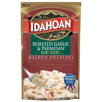 Idahoan Gluten Free Roasted Garlic & Parmesan Baby Reds Mashed Potatoes - 4.1oz