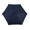 VisioGear Patio Umbrellas, Outdoor Umbrella with Push Button Tilt and Crank, Market Umbrella with 6 Ribs, Blue, 103.94"*98.43"*103.94" - 3 of 4