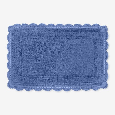 Brylanehome Rectangular Crochet Bath Mat - 17x24 Rect, Blue : Target