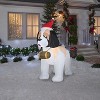 Gemmy Christmas Airblown Inflatable St. Bernard Giant, 9 ft Tall, White - 2 of 2
