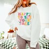 Simply Sage Market S.W.Smiley Happy To See Your Face  Lightweight Garment Dyed Sweatshirt - 3 of 4