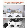 VEVOR Washer Dryer Countertop, 54" x 27" Wooden Washer and Dryer Countertop, Water-Resistant Laundry Machine Topper Cover with Anti-Slip Pads,Wood - 4 of 4