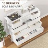 10-Drawer Dresser TV Stand for 55” TV, Versatile Storage Unit for Bedroom, Living Room, Hallway, and Entryway - 3 of 4