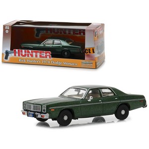 1978 Dodge Monaco (Rick Hunter's) Green "Hunter" (1984-1991) TV Series 1/43 Diecast Model Car by Greenlight - 1 of 3