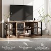 Farmhouse TV Stand for 75 inch TV, Entertainment Center with Storage Cabinet, Industrial TV Console Cabinet with Mesh Doors for Living Room - 4 of 4