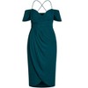 Women's Plus Size Entwine Maxi Dress - emerald | CITY CHIC - image 3 of 3