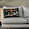 ChicFurnit Bed Pillows Halloween Skull Pillow Fall Pillow Autumn Skull Pumpkin Pillow for Halloween Home Decoration, Black, 14"*1"*20" - 4 of 4
