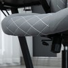 TiramisuBest High Back Office Chair with Flip-Up Armrests, Adjustable Height and Tilt, Dark Gray Polyester - 2 of 4