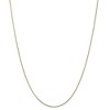Black Bow Jewelry 0.65mm 10k Yellow Gold Diamond Cut Wheat Chain Necklace - 3 of 4
