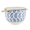 Certified International Set of 2 26oz Carnival Ramen Bowls Blue - 2 of 4