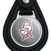 Bellarmine University Secondary Logo Black Leather Keychain - 3 of 4
