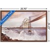 Trends International Roller Coaster Bridge Framed Wall Poster Prints - 3 of 4