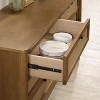 Roundhill Furniture Vichy Wood and Rattan 4-Drawer Chest - 3 of 4