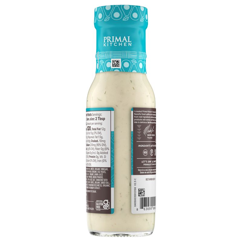 Primal Kitchen Dairy-Free Ranch Dressing with Avocado Oil - 8fl oz, 5 of 16
