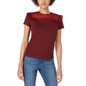 maison Jules Womens Swiss Lace Pullover Blouse - 1 of 1