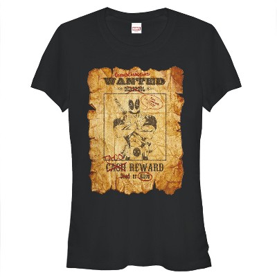 Marvel Deadpool Comic Chimichangas Wanted Poster T-Shirt