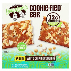 Lenny & Larry's, Cookie-Fied® Bar, White Chip Macadamia, 9 Bars, 1.59 oz - 1 of 4