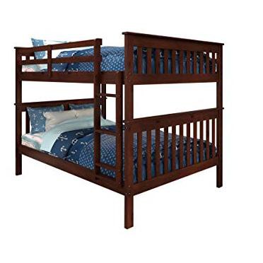 DONCO Full/Full Dark Cappuccino Mission BUNK Bed