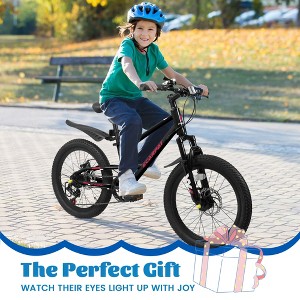 20 inch Mountain Kids Bike for Boys & Girls, Ages 6-12, 7-Speed with Front Suspension - 1 of 4