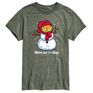 Men's - Garfield - Have An Ice Day Christmas Short Sleeve Graphic T-Shirt - 1 of 4