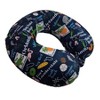 WOLF State Souvenir Printed Spandex Memory Foam Travel Neck Pillow - 2 of 3