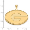 Black Bow Jewelry 10k Yellow Gold Georgia Bulldogs NCAA Extra Large Pendant - 2 of 3