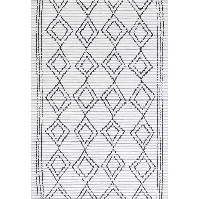 Nuloom Leo Geometric Striped Pet Friendly Machine Washable Area Rug