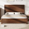 AMERLIFE Rustic Wood Bed Frame with 51.2" Spliced Headboard - 3 of 3