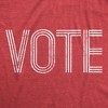 Womens Vote T Shirt Election USA America Graphic Novelty Tee - Crazy Dog Women's T Shirt - 2 of 4