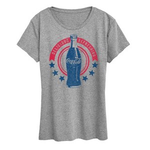 Women's - Coca-Cola - Bottle Delicious Refreshing with Stars Short Sleeve Graphic T-Shirt - 1 of 4